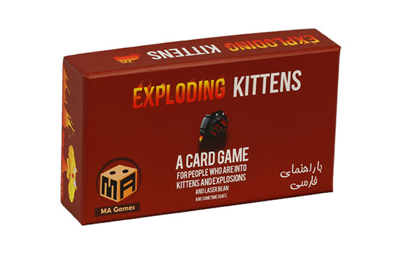 بازی فکری MA Games مدل اکسپلودینگ کیتنز Exploding Kittens همراه اکسپنشن