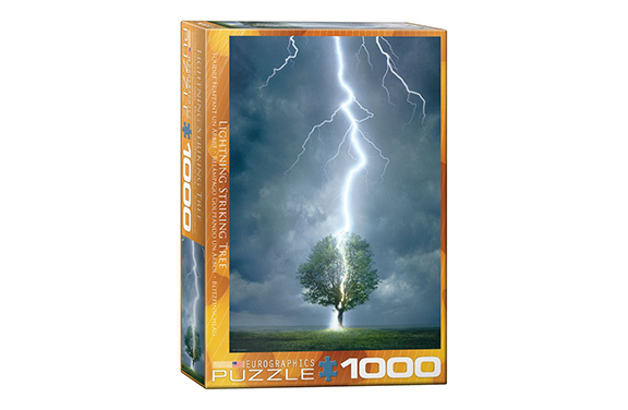 پازل هزار تکه یوروگرافیک آلمان مدل صاعقه بر درخت Lightning striking tree