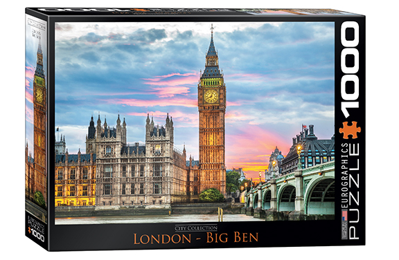 پازل هزار تکه یوروگرافیک آلمان مدل ساعت بیگ بِن لندن London Big Ben